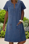 Sabrina | Women's Denim Dress with Classic Design and Versatile Style