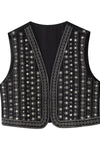 Celestia | Bohemian Sequin-Patterned Vest