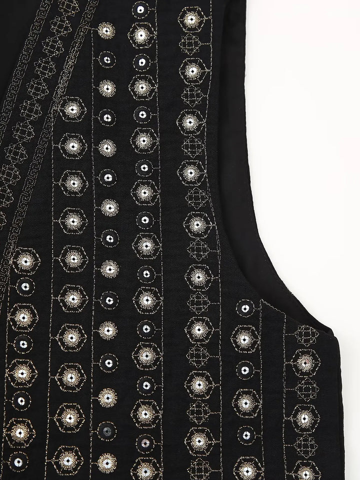 Celestia | Bohemian Sequin-Patterned Vest