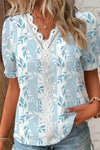 Lorelei | Floral Lace Blouse with V-Neck