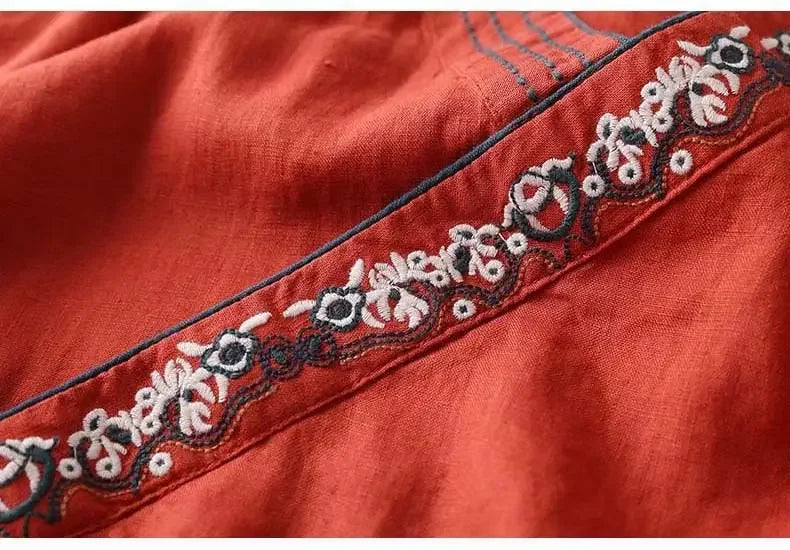 Solea | Patterned Blouse with Relaxed Fit
