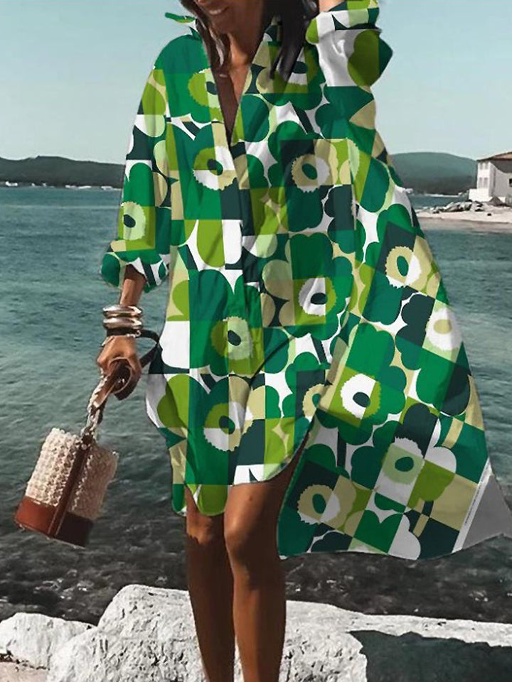 Mary | Summer Midi Shirt Dress