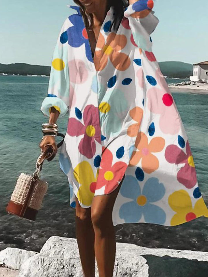 Mary | Summer Midi Shirt Dress