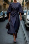 Sabine | Women's Dress with Lantern Sleeves and Flowy Design