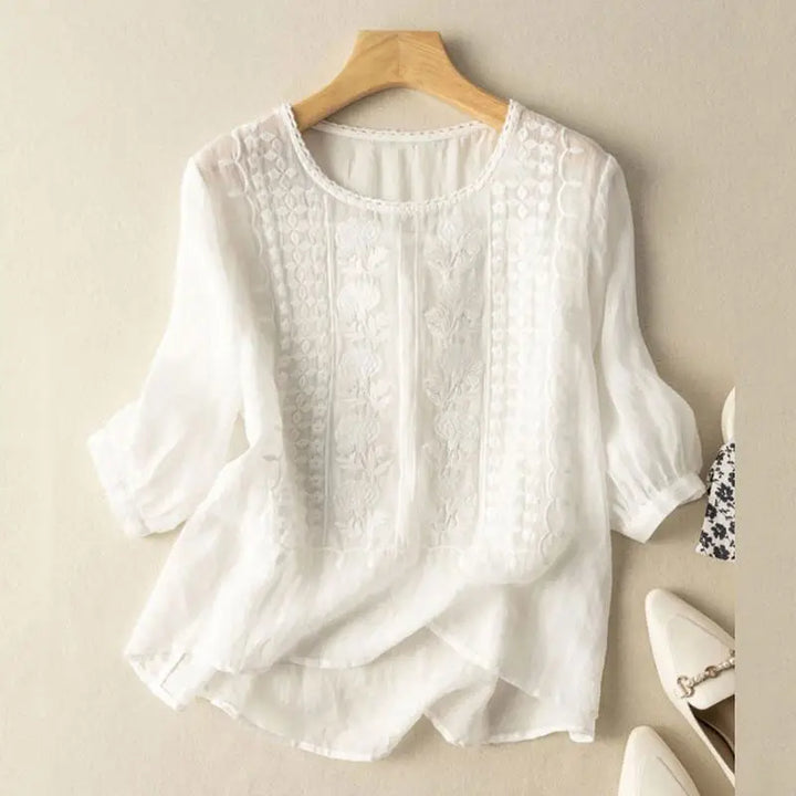 Annelise | Relaxed Blouse with Floral Print and Lightweight Fabric