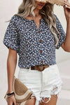 Lennox | Floral Print Blouse with Short Sleeves