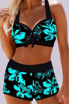 Veronica | Women's High Waist Floral Swimsuit for Beach