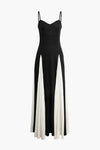 Paloma | Elegant Black-and-White Maxi Dress