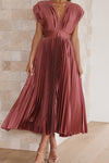 Maria™ | Elegant Pleated Maxi Dress