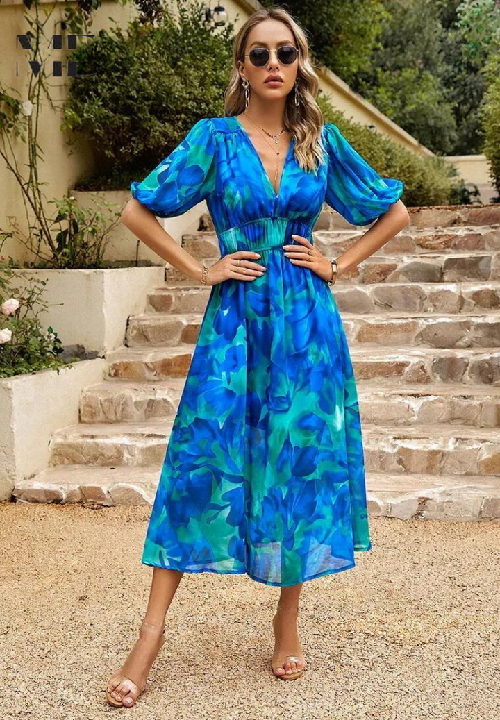 Monica™ | Elegant Floral Dress