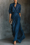 Natalia | Women's Shirt and Long Skirt Set with Classic Design and Versatile Style