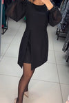Imogen | Women's Classic Midi Dress with Side Slit and Versatile Design
