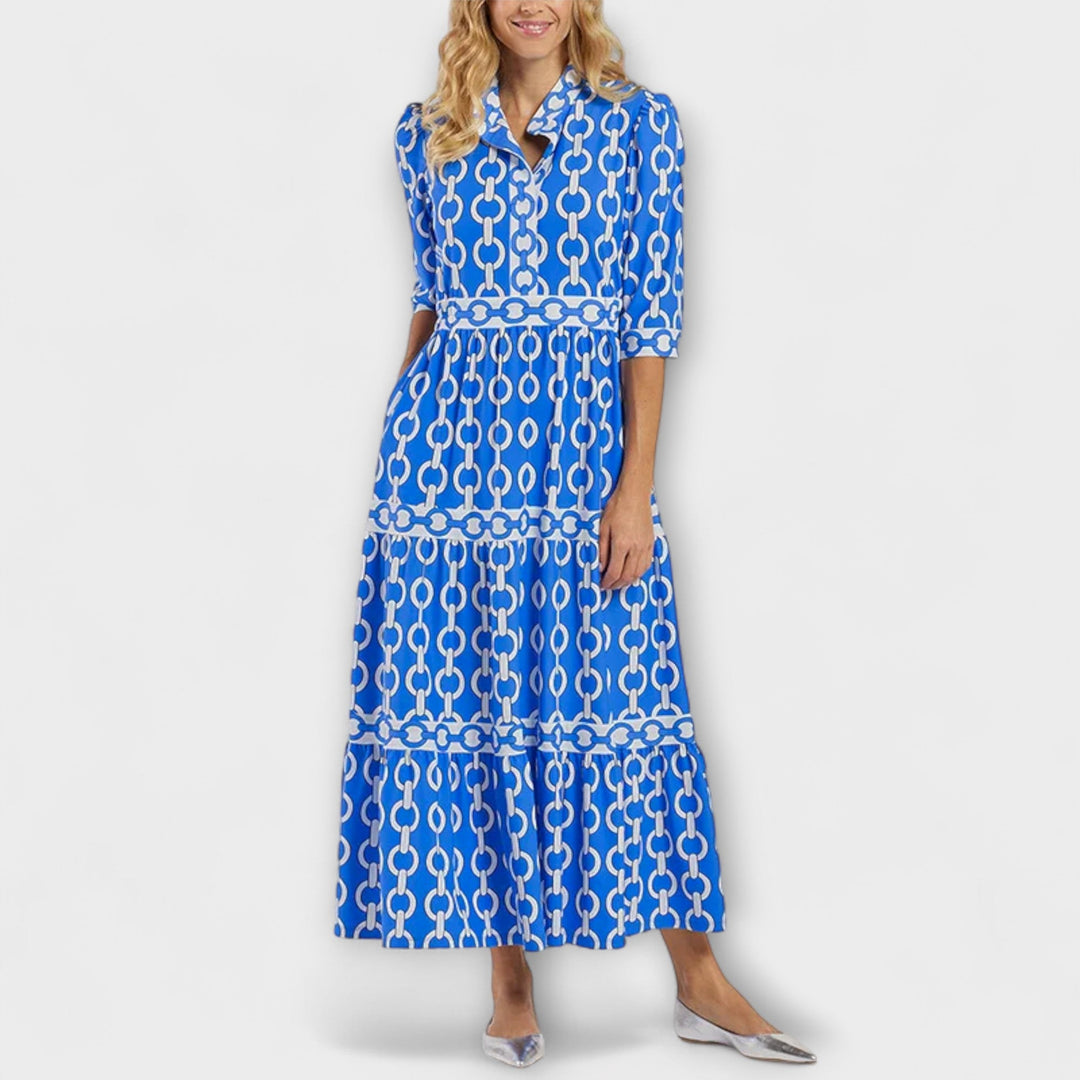 Wendy | Midi Dress with Chain Pattern