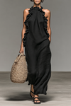 Jennifer | Sleeveless Ruffle Detail Casual Maxi Dress