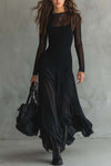 Raven | Women's Vintage Inspired Long Sleeve Maxi Dress