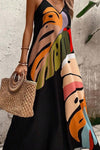 Jane | Women’s Vibrant Leaf Print Maxi Dress