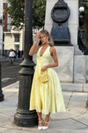 Ginevra | Women's V-Neck Dress with Embellished Design and Wedding Guest Style