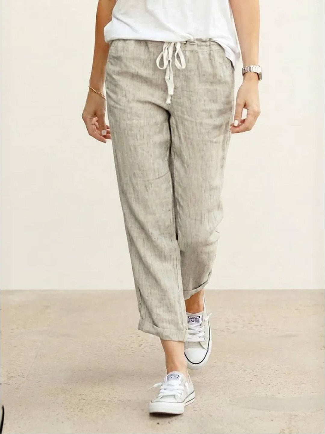 Phoenix | Drawstring Straight-Leg Trousers with Adjustable Waist and Versatile Fit