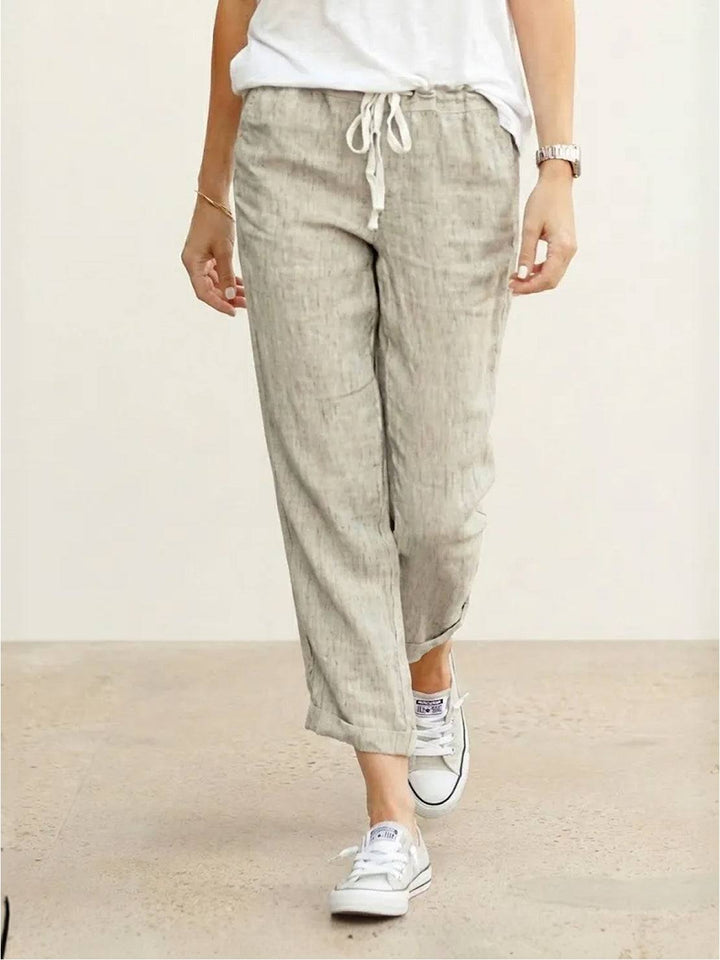Phoenix | Drawstring Straight-Leg Trousers with Adjustable Waist and Versatile Fit