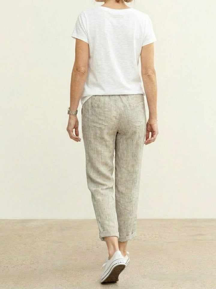 Phoenix | Drawstring Straight-Leg Trousers with Adjustable Waist and Versatile Fit