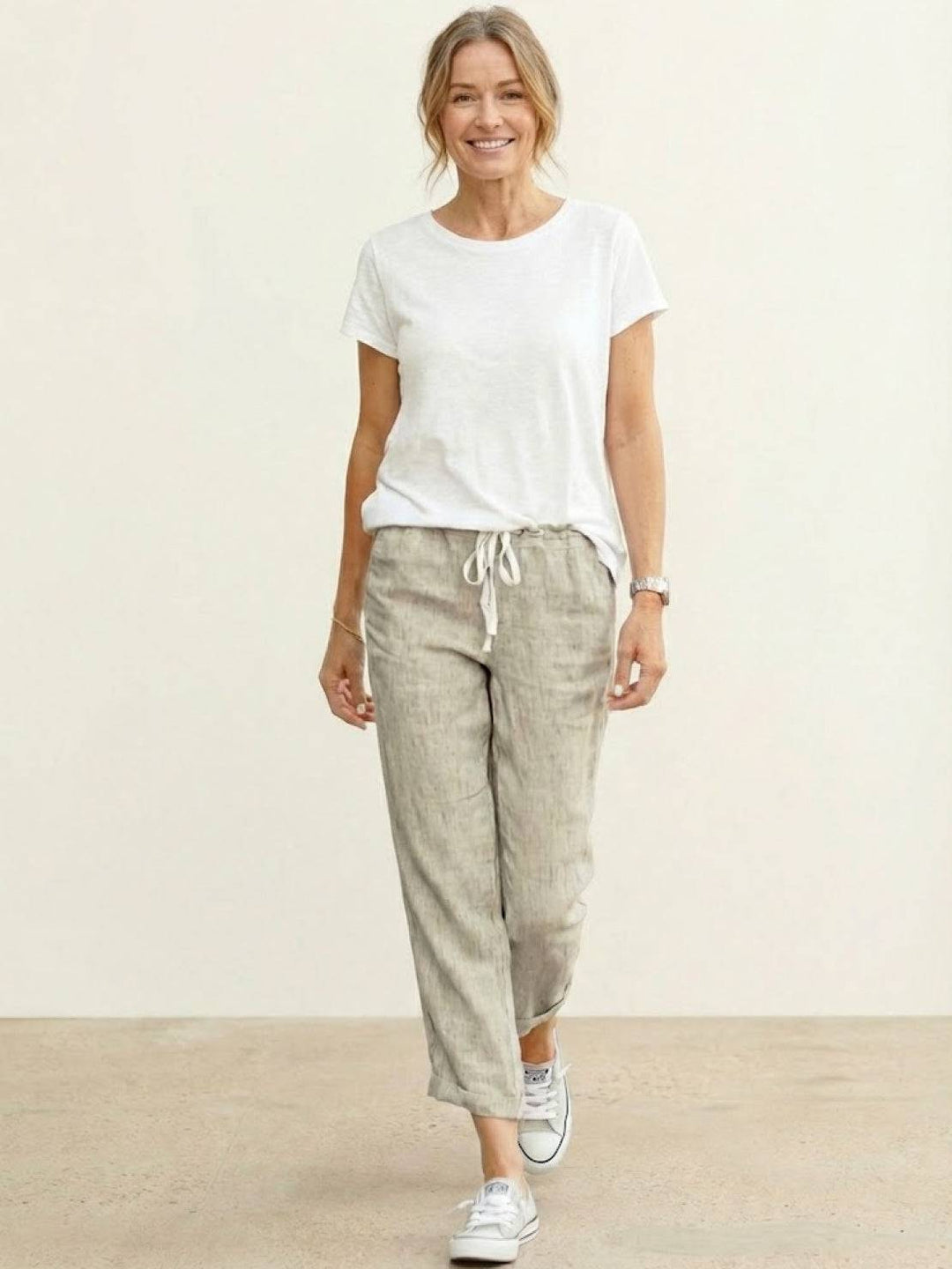 Phoenix | Drawstring Straight-Leg Trousers with Adjustable Waist and Versatile Fit