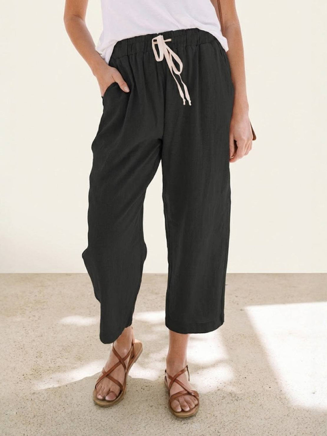 Phoenix | Drawstring Straight-Leg Trousers with Adjustable Waist and Versatile Fit