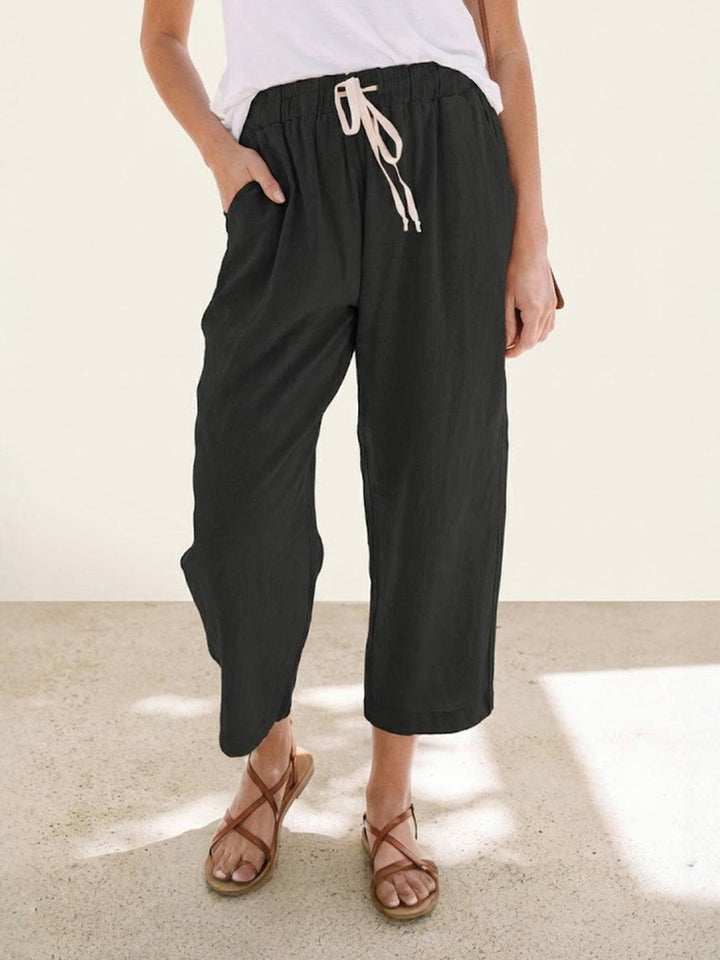 Phoenix | Drawstring Straight-Leg Trousers with Adjustable Waist and Versatile Fit
