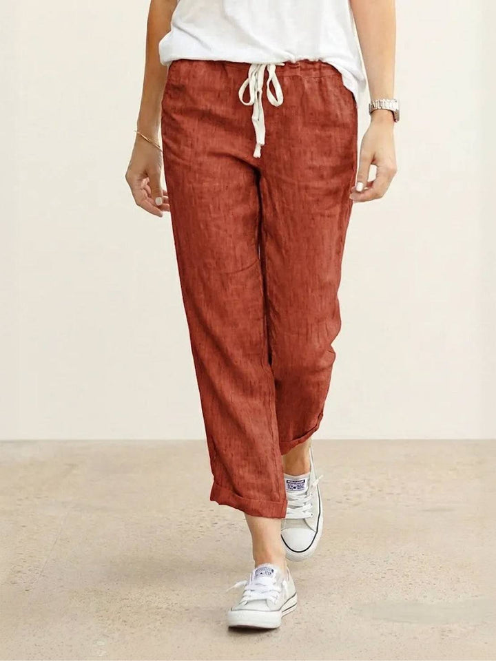Phoenix | Drawstring Straight-Leg Trousers with Adjustable Waist and Versatile Fit