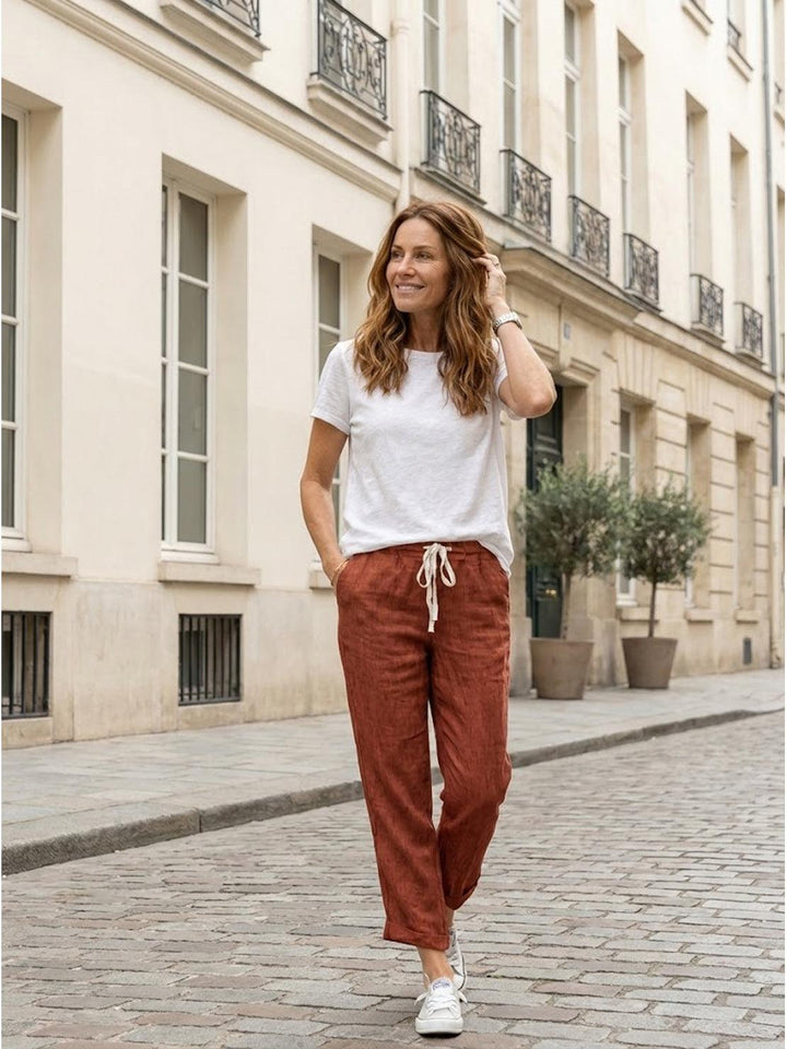 Phoenix | Drawstring Straight-Leg Trousers with Adjustable Waist and Versatile Fit