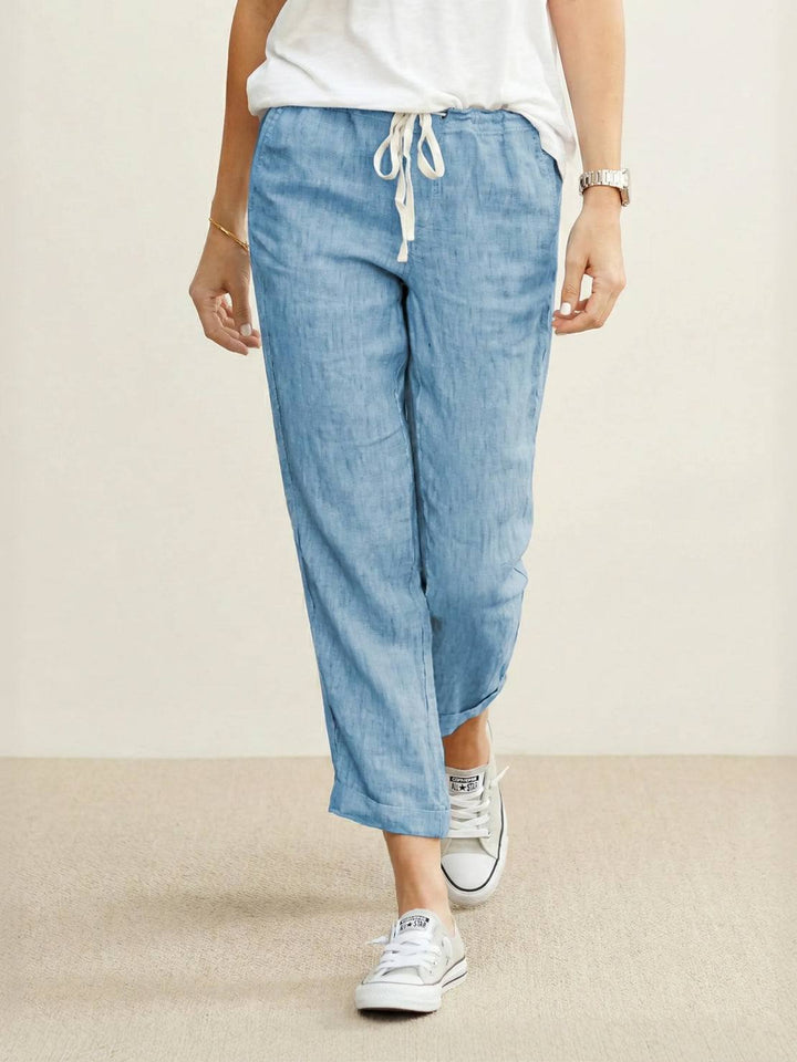 Phoenix | Drawstring Straight-Leg Trousers with Adjustable Waist and Versatile Fit