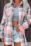 Harper | Women's Oversized Plaid Flannel Button-Down Shirt