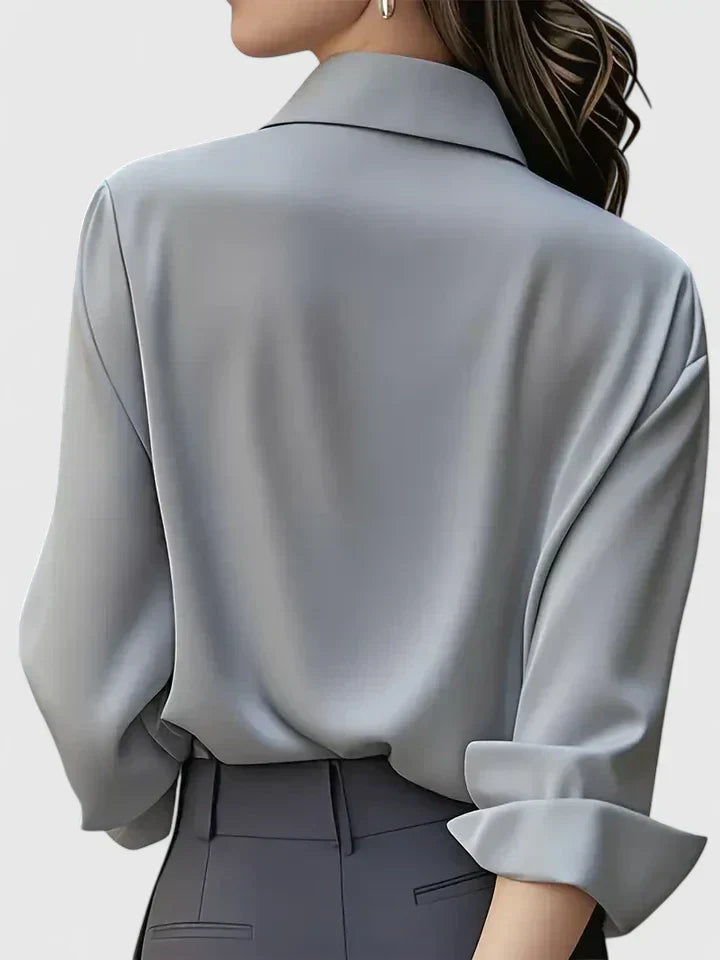 Maren | Button Down Shirt with Concealed Placket