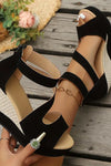 Evangeline | Women's Platform Ankle Strap Wedge Sandals