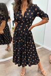 Daisy | Women's Polka Dot Dress with Flattering Fit and Classic Design