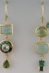 Verdora | Retro Green Earrings
