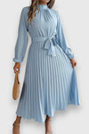 Rebecca | Elegant Pleated Midi Dress