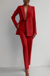 Elodie | Women's Blazer and Slim Trousers Suit Set with Double Breasted Design and Tailored Fit