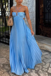 Valeria | Women's Halter Maxi Dress with Elegant Design and Flowing Skirt