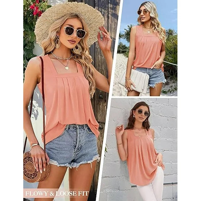 Marielle | Sleeveless Top with Square Neckline