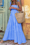 Adelina | Women's Striped Summer Dress with Sleeveless Design and Flowy Fit