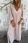Theodora | Women's Maxi Dress with Pockets and Flowing Design