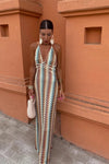 Savina | Women's Crochet Draped Dress with Elegant Design and Versatile Style