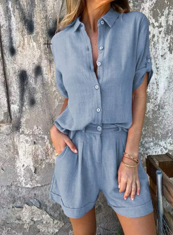 Coraline | Summer Shorts and Top Set with Breathable Fabric and Relaxed Fit