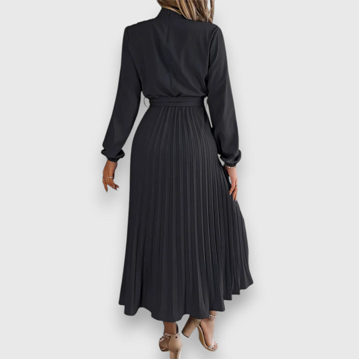 Rebecca | Elegant Pleated Midi Dress