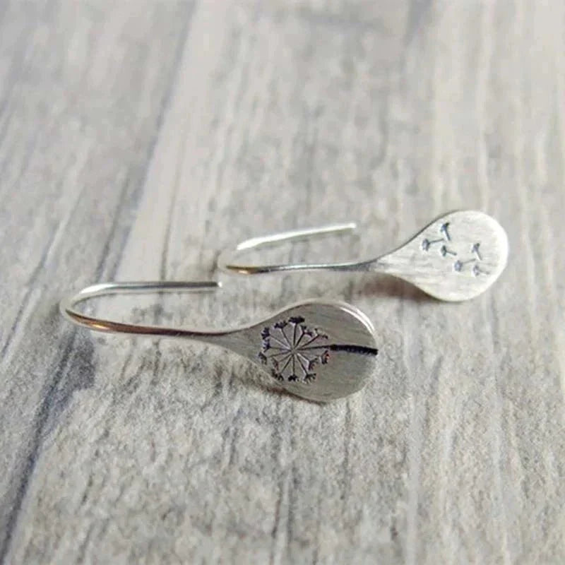 Dandelia | Sterling Silver Dandelion-Inspired Earrings