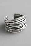 Sylvian | Adjustable Layered Ring in Sterling Silver
