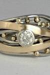 Ornara | Classic Gold Intarsia Zirconia Ring